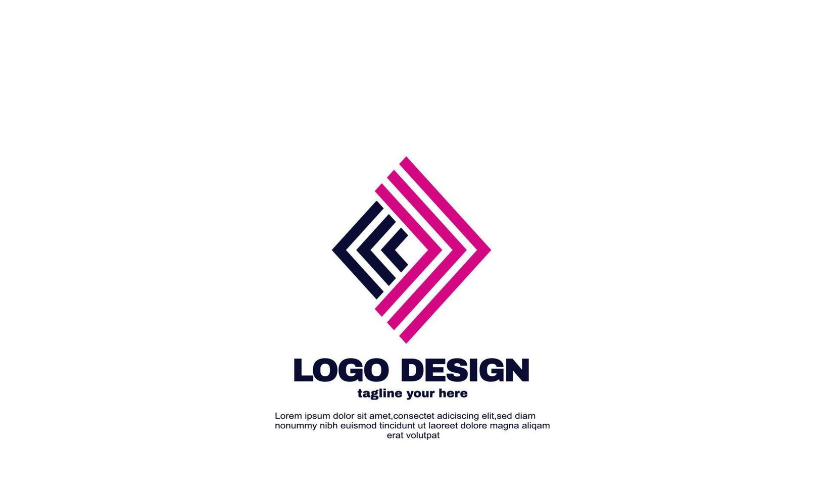 lager abstrakt inspiration enkel polygon linje stil affärsföretag design vektor färgglada