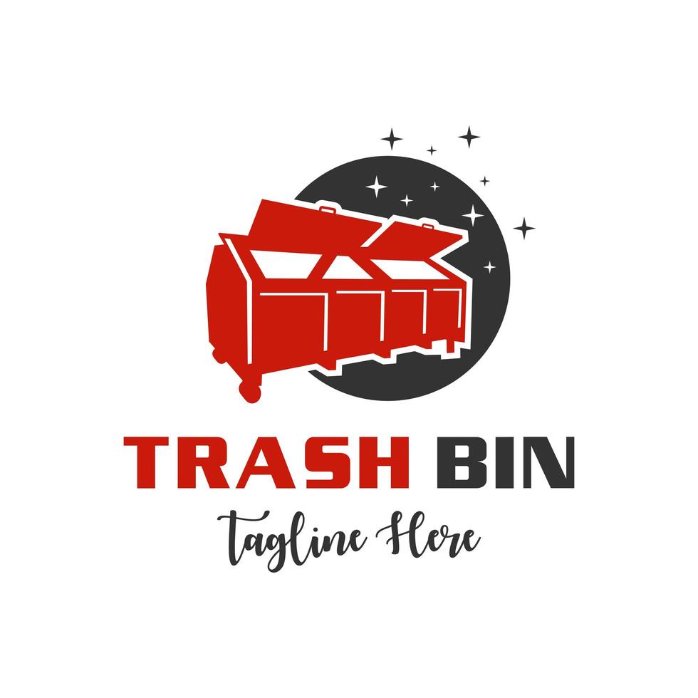 Müllabfuhr modernes Logo-Design vektor