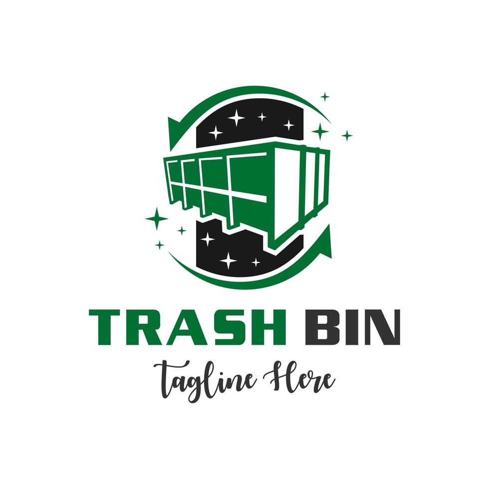 Müllabfuhr modernes Logo-Design vektor