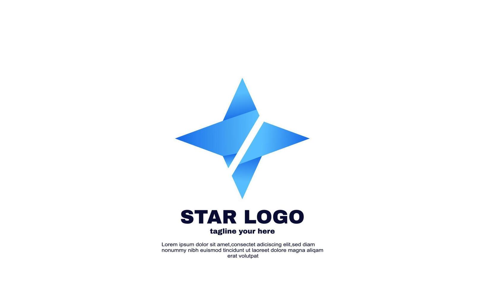 Lager Vektor Idee Stern Logo abstrakte Design Vektor Vorlage