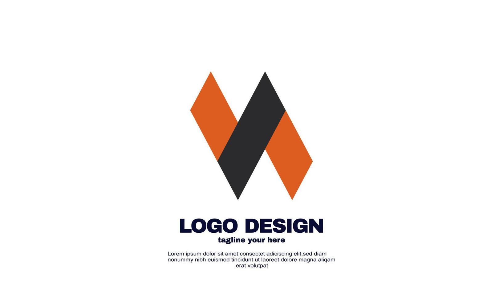 Lager abstrakte kreative Elemente Idee Logo Ihr Unternehmen Unternehmen einzigartiges Logo-Design bunt vektor