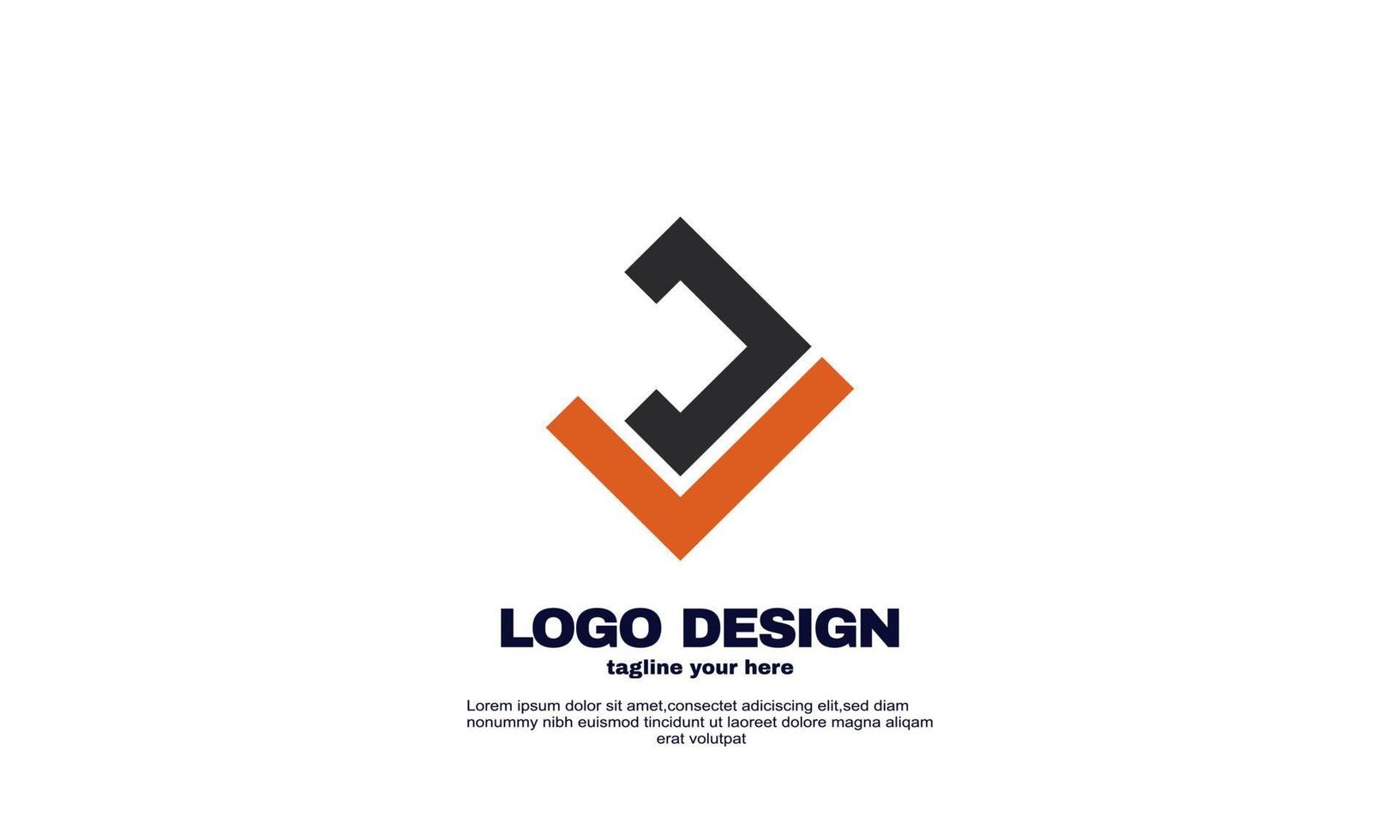 lager vektor abstrakta kreativa element ditt företag företag företags unika logotyp design