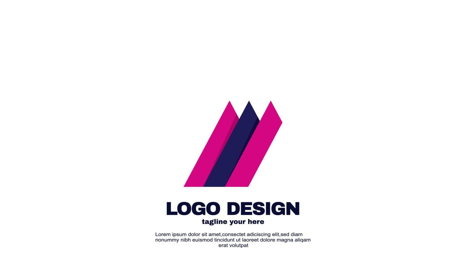 Lager Vektor abstrakte kreative Elemente Idee Logo Ihr Unternehmen Unternehmen einzigartiges Logo-Design bunt