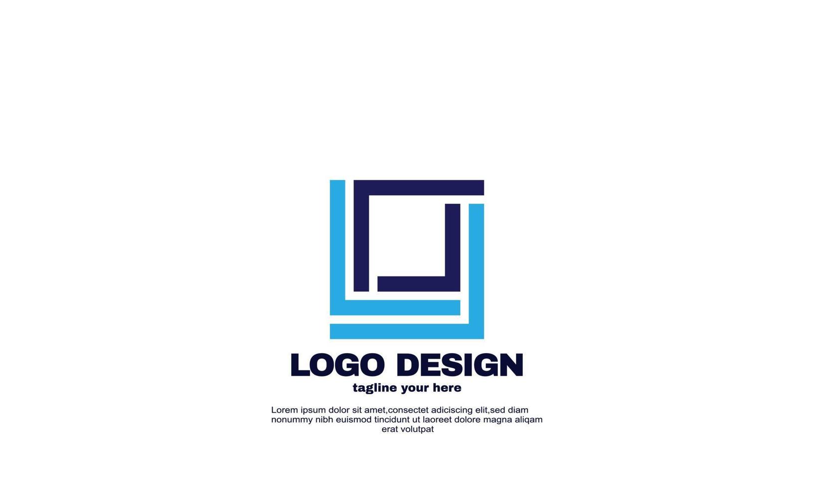 lager illustration abstrakta kreativa designelement ditt varumärke identitet företag företag unik logotyp designmall vektor