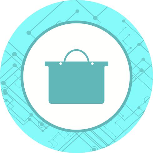 Einkaufstasche Icon Design vektor