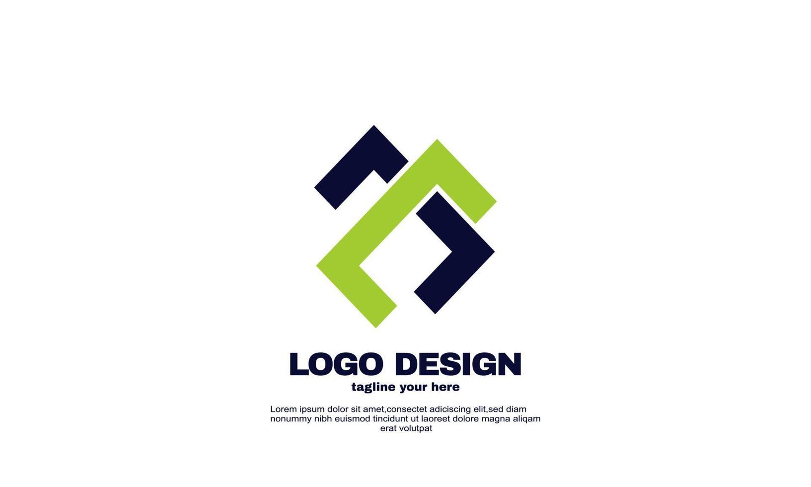 fantastisk kreativ logotyp modern kreativ varumärkesidé företagsdesign vektor