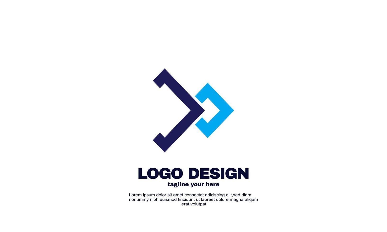 fantastiskt företag företagsföretag elegant idé design logotyp varumärke identitet design vektor