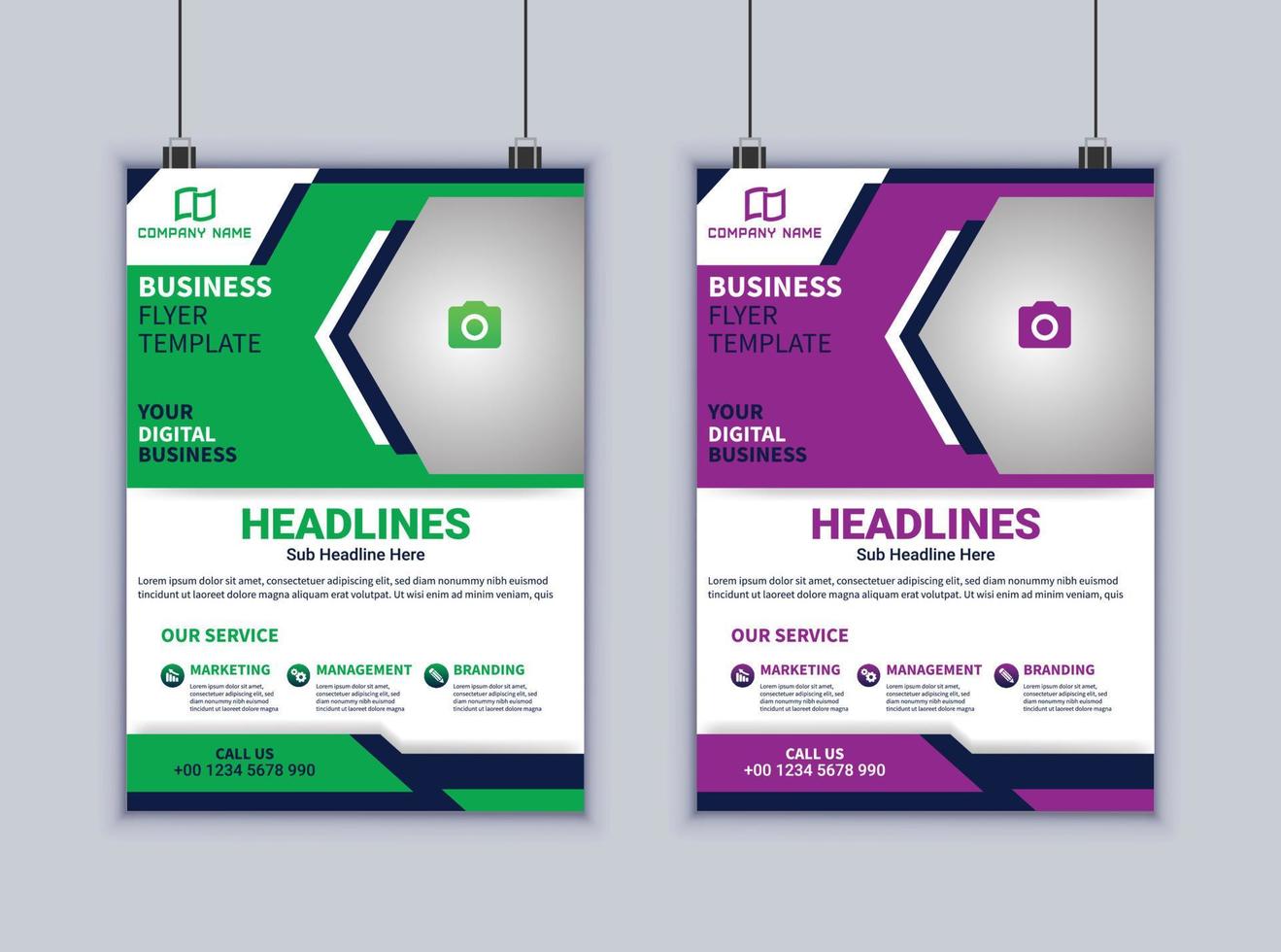 Business-Flyer-Design. modernes Layout-Design. Vektor-Design-Vorlage. Broschüren Design vektor