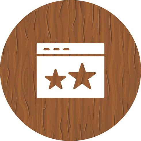 Starred Icon Design vektor