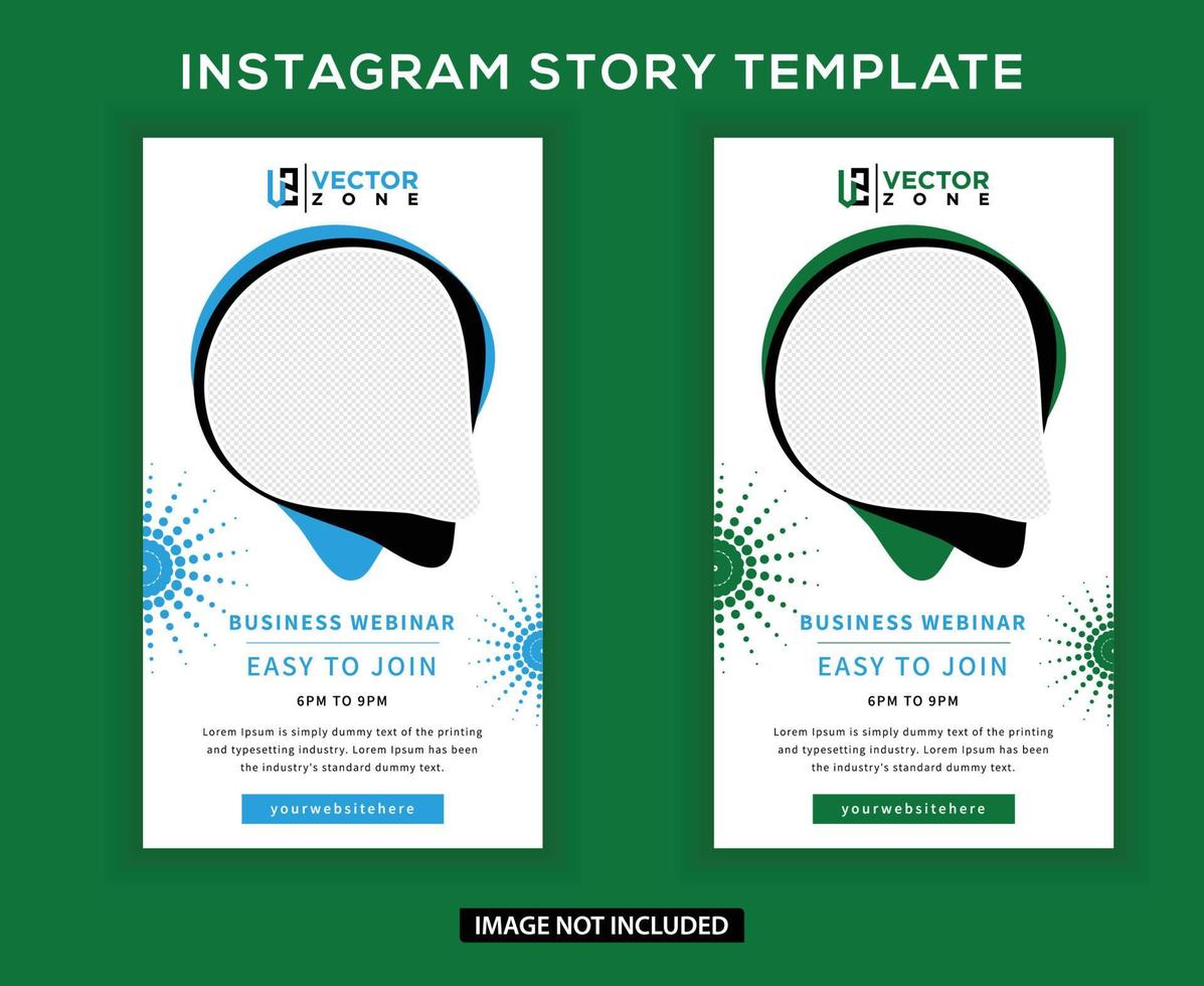 Instagram-Business-Webinar-Story-Post vektor