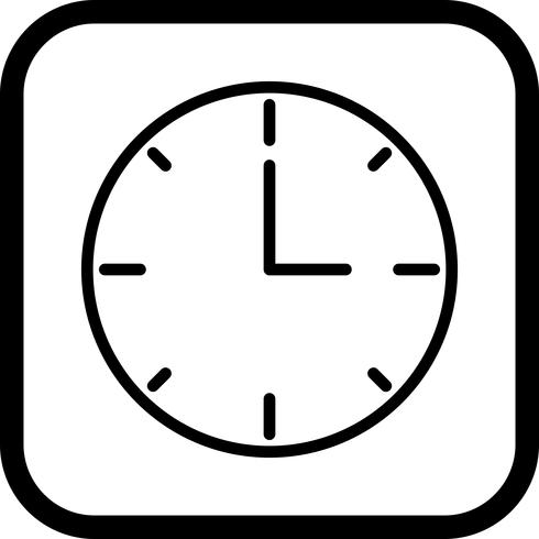 Uhr-Icon-Design vektor