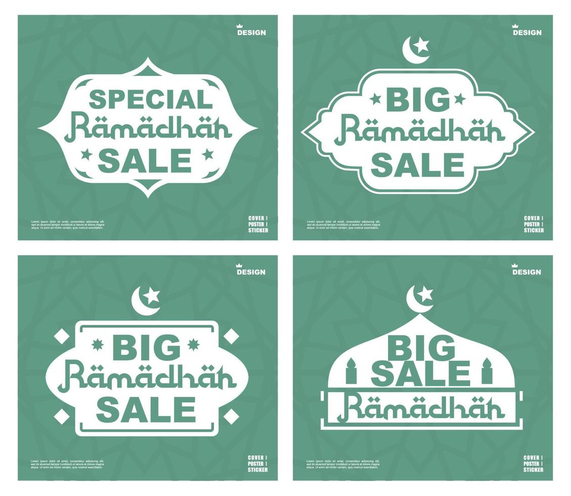 spezieller großer Verkauf für Ramadhan, Flash-Verkauf, Bannervektor, Super Sale Ramadhan vektor