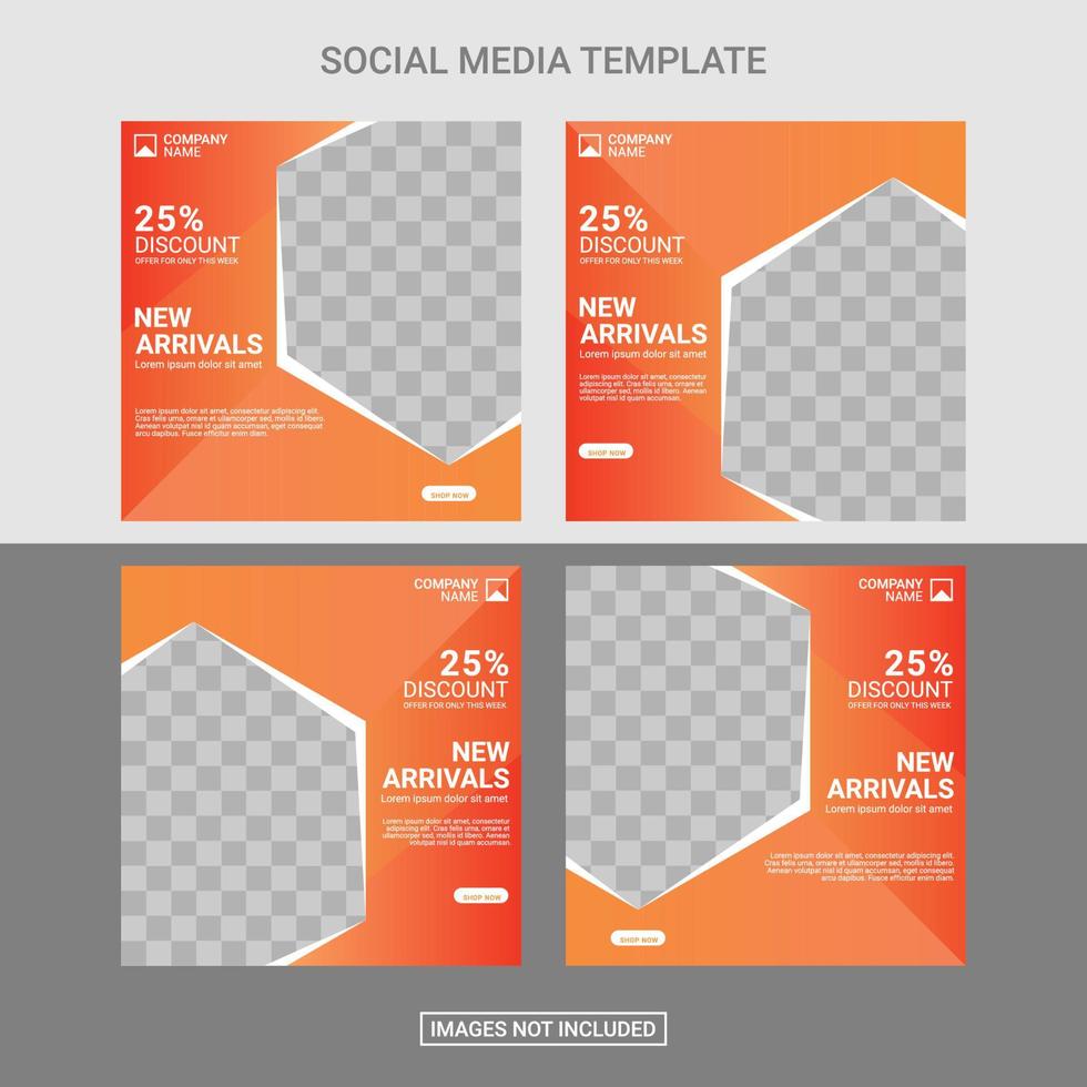 Kreative Mode-Social-Media-Beitragsvorlage vektor