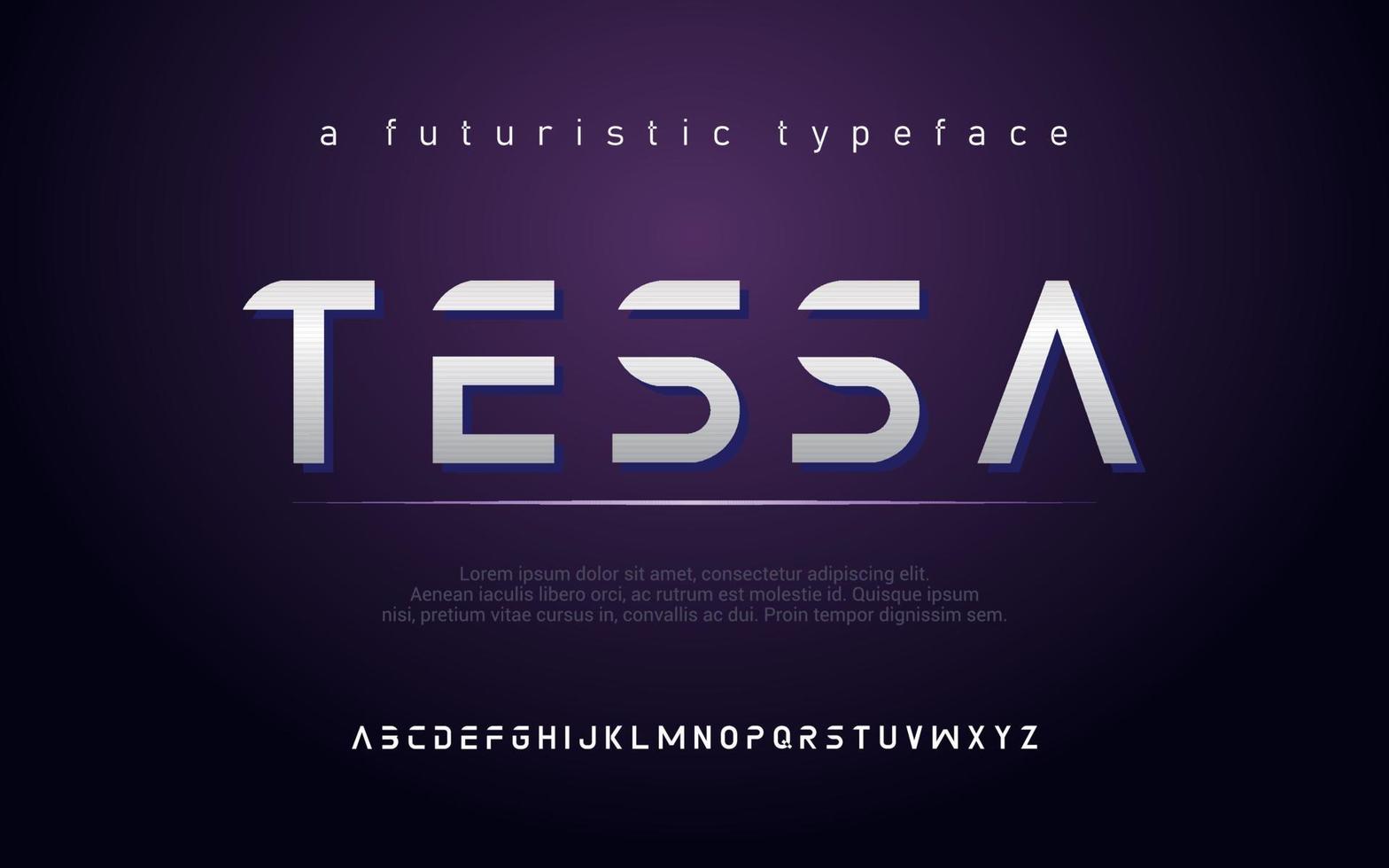 moderna alfabetet teckensnitt. typografi urban stil teckensnitt för teknik, digital, film logotyp design. vektor illustration