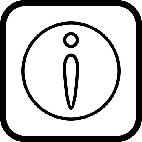 Informations-Icon-Design vektor