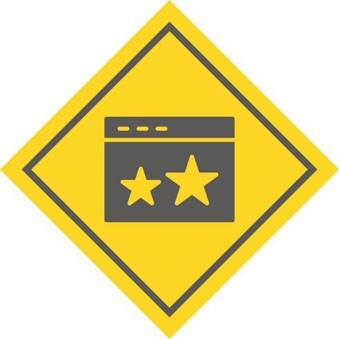 Starred Icon Design vektor