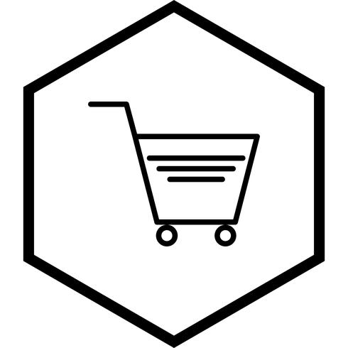 Einkaufswagen-Icon-Design vektor