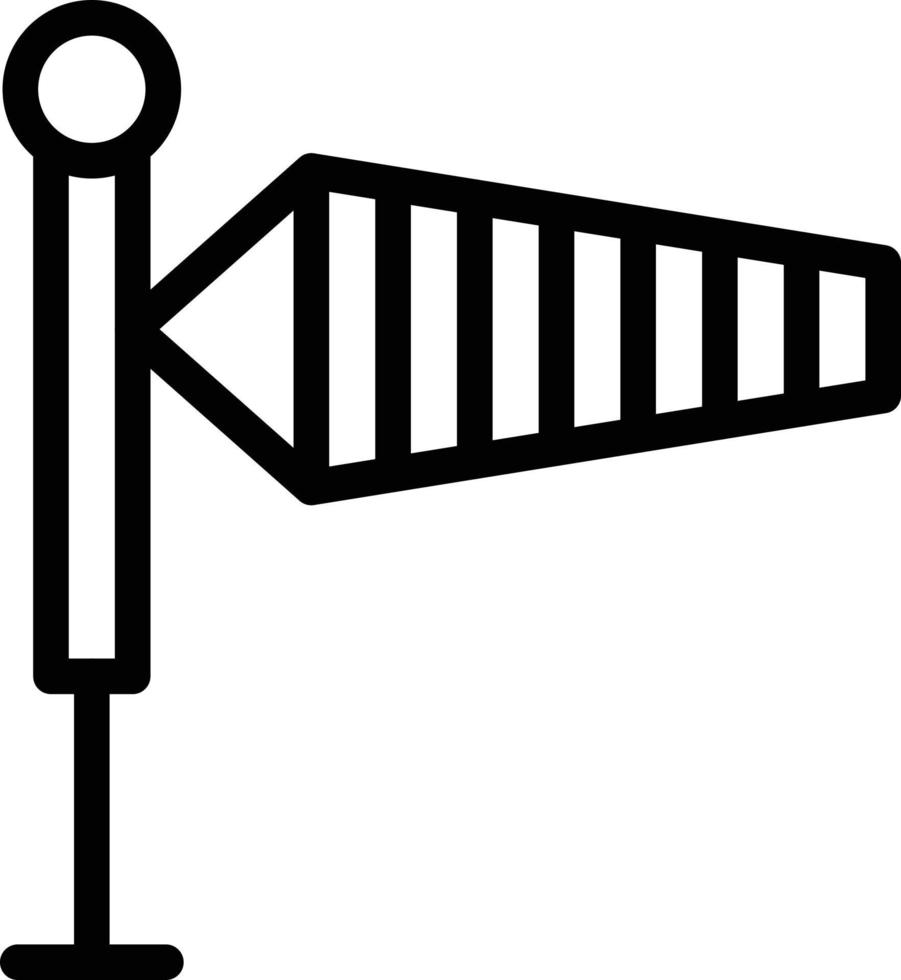 Symbol für die Windzeichenlinie vektor