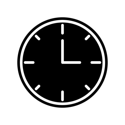 Uhr-Icon-Design vektor