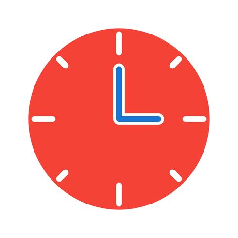 Uhr-Icon-Design vektor