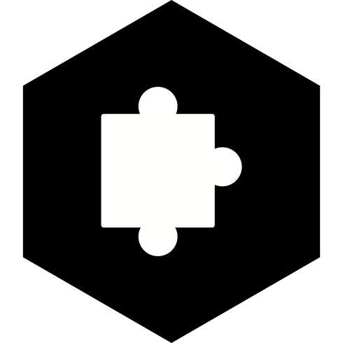 Puzzleteil-Icon-Design vektor