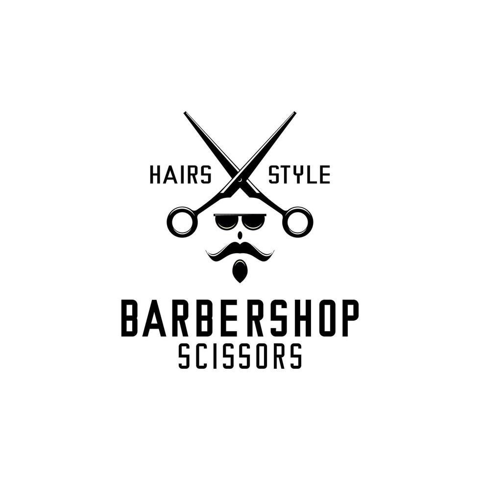 Barbershop logotyp vektor