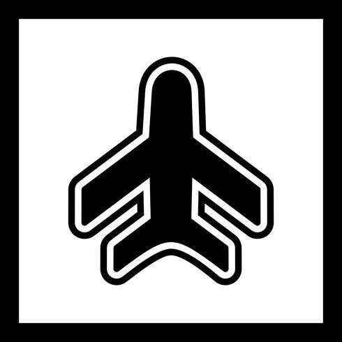 Flygplansikondesign vektor