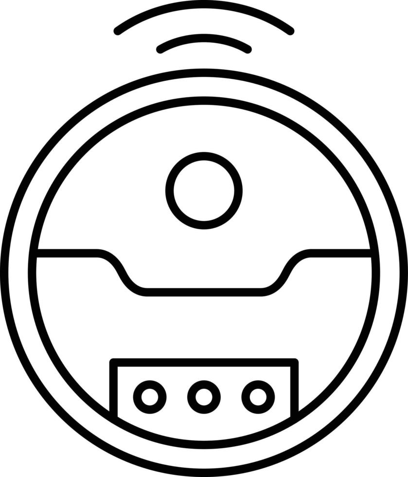 Roboter-Vakuum-Icon-Stil vektor