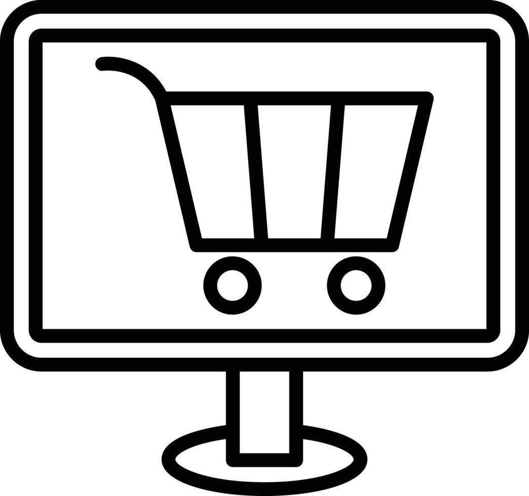 e-handel ikon stil vektor