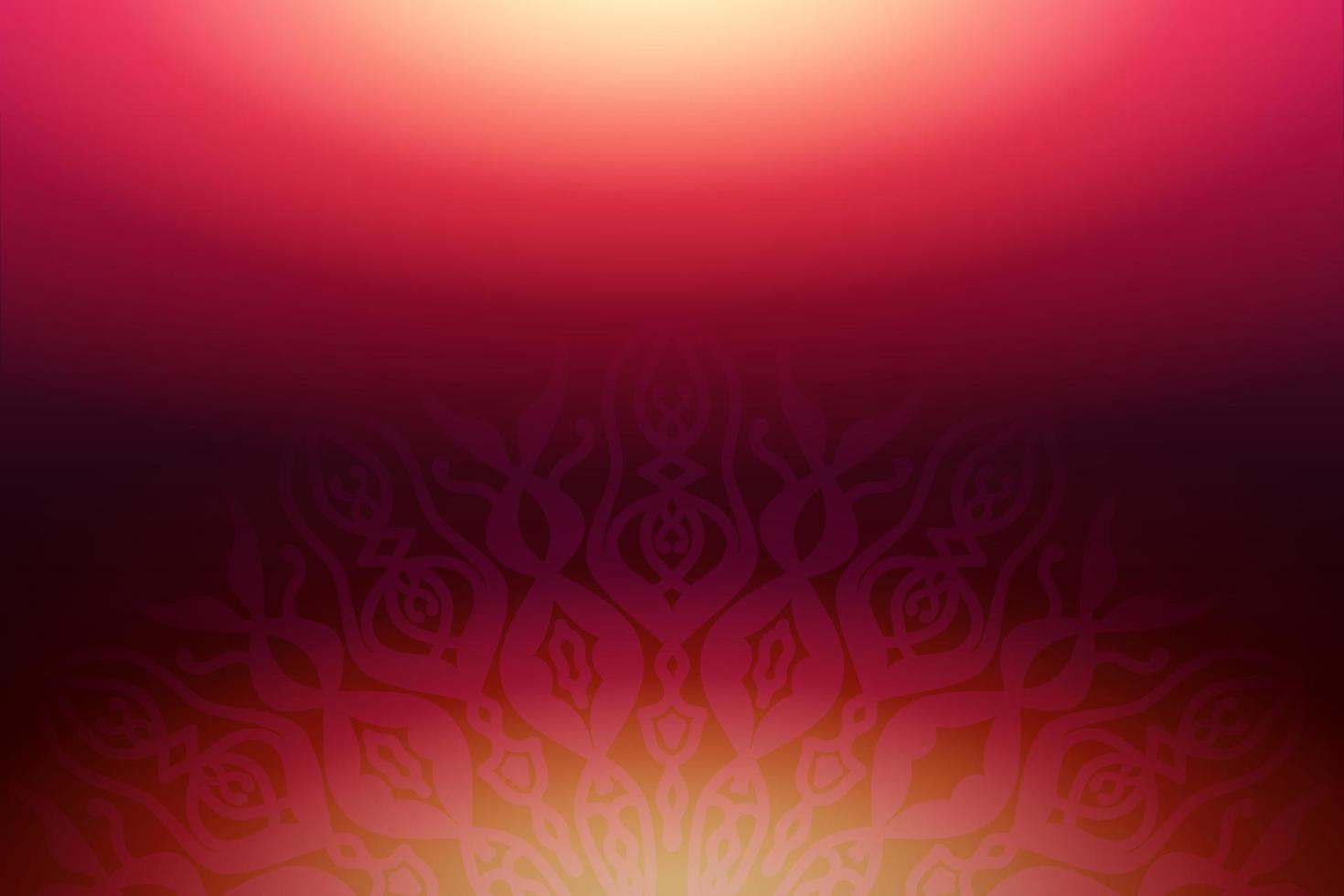 Mandala-Hintergrundillustration, Farbverlauf, ideal für Webdesign-Materialien, Präsentationen, Banner, Poster, Visitenkarten, Einladungen vektor