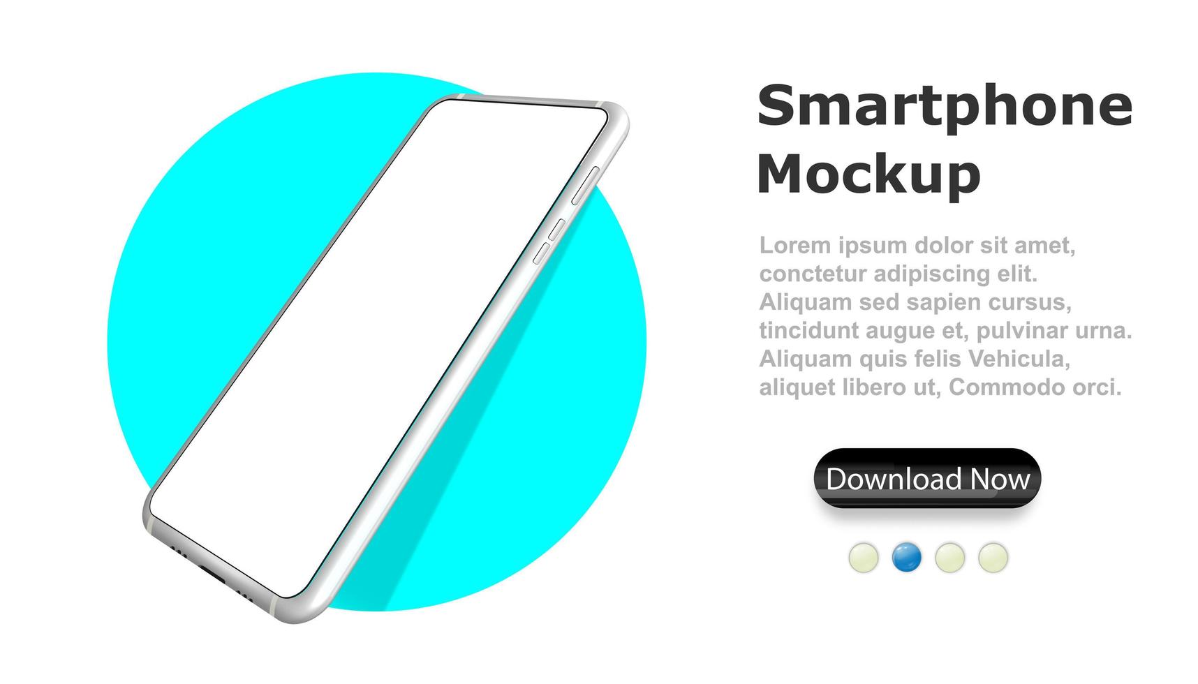 Smartphone-Rahmen mit leerem Bildschirm. das Layout des Universalgeräts. Vektor-realistische Smartphone-Vorlage. Telefonrahmen mit leerem isoliertem Display vektor