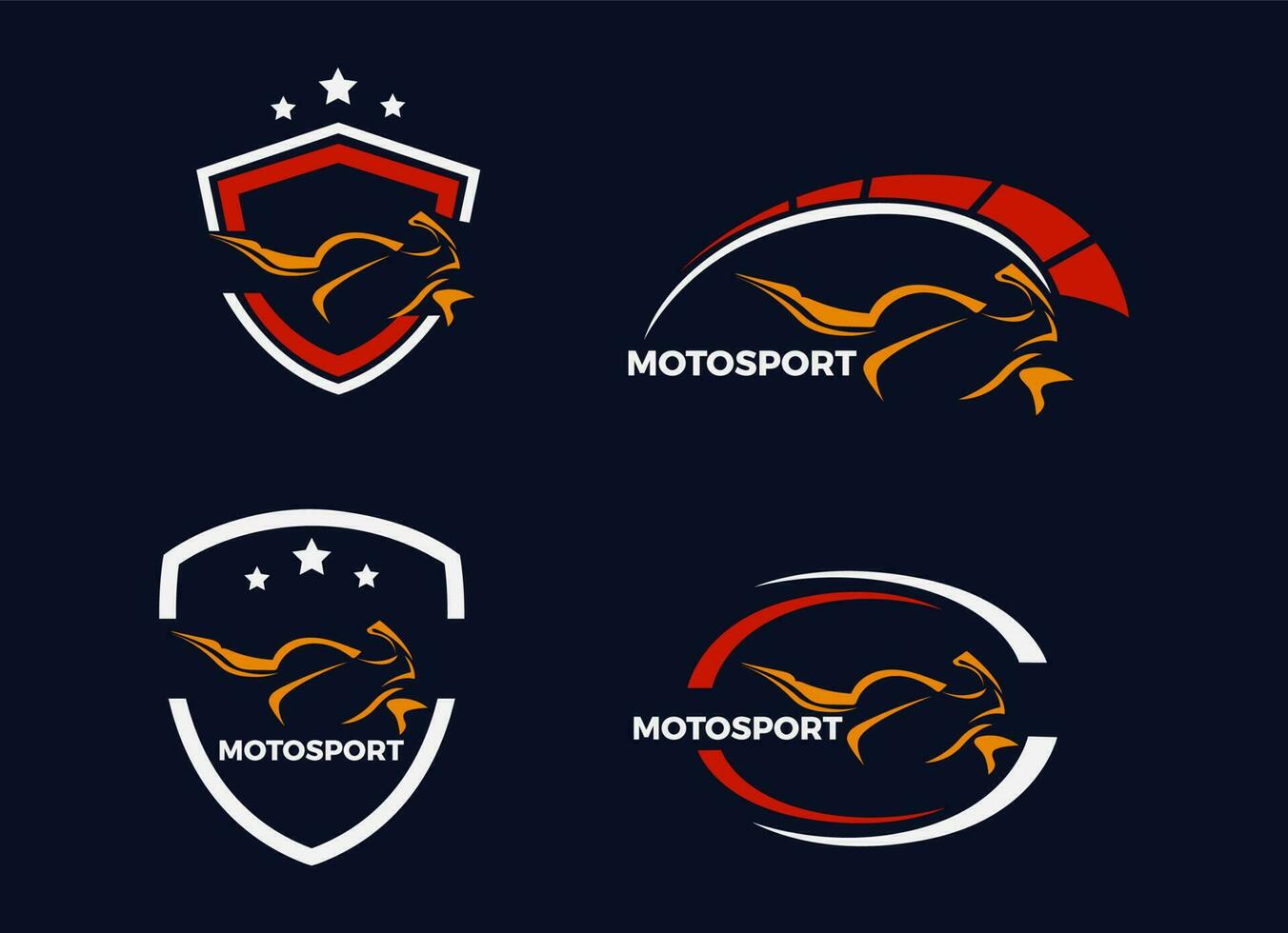 Motorrad-Logo-Design-Vorlage. vektor