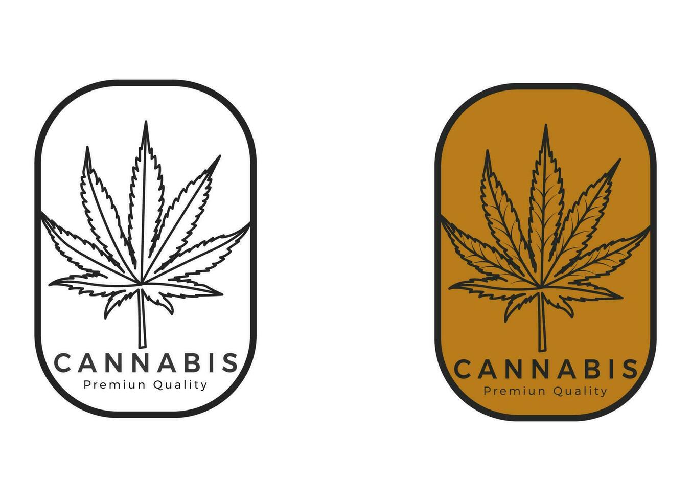 marijuana logotyp vektorillustration. vektor