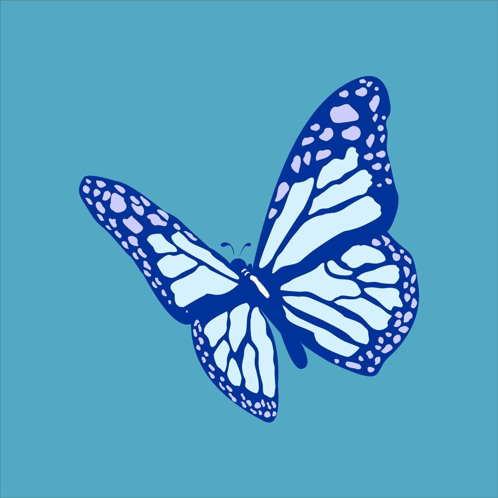 Schmetterling einfaches Vektor-Tier-Design-Element vektor