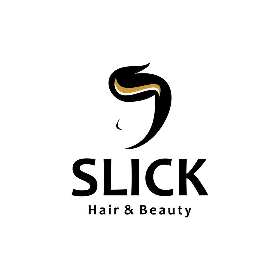 frisyr logotyp slick manly baber shop vektor