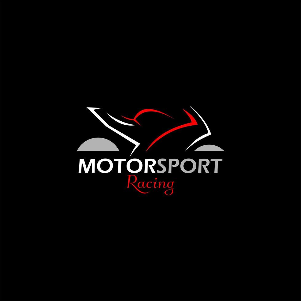 motorsport racercykel vektor