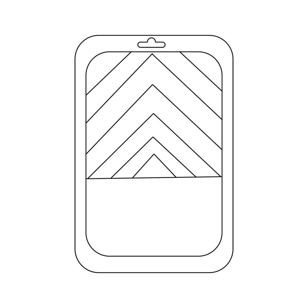 Symbol für die Farbablage. Illustration für das Reparaturthema, Doodle-Stil vektor