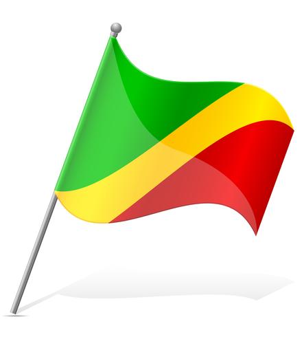Flagge der Kongo-Vektor-Illustration vektor