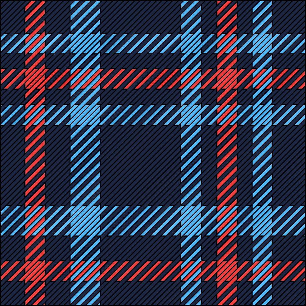 yllepläd. mörkblå rutiga sömlösa mönster. vektor illustration.