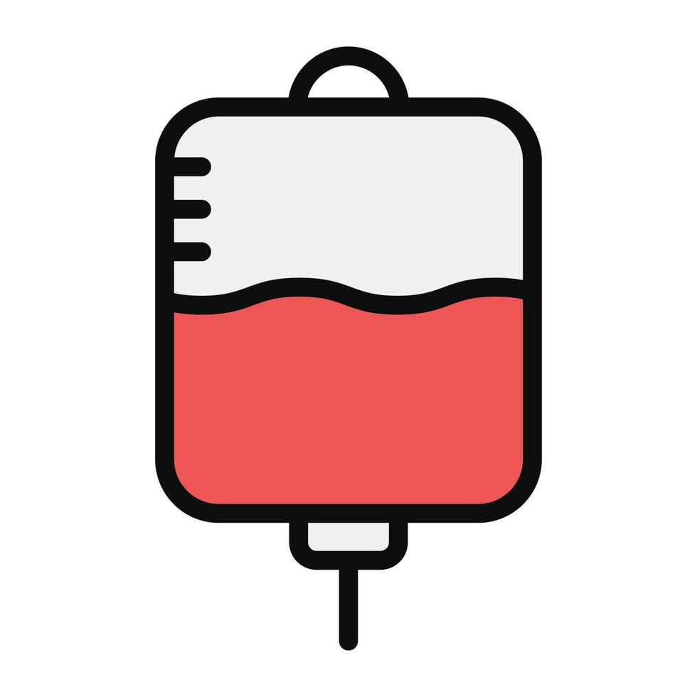 iv dip-ikon, en infusion för blodöverföring vektor
