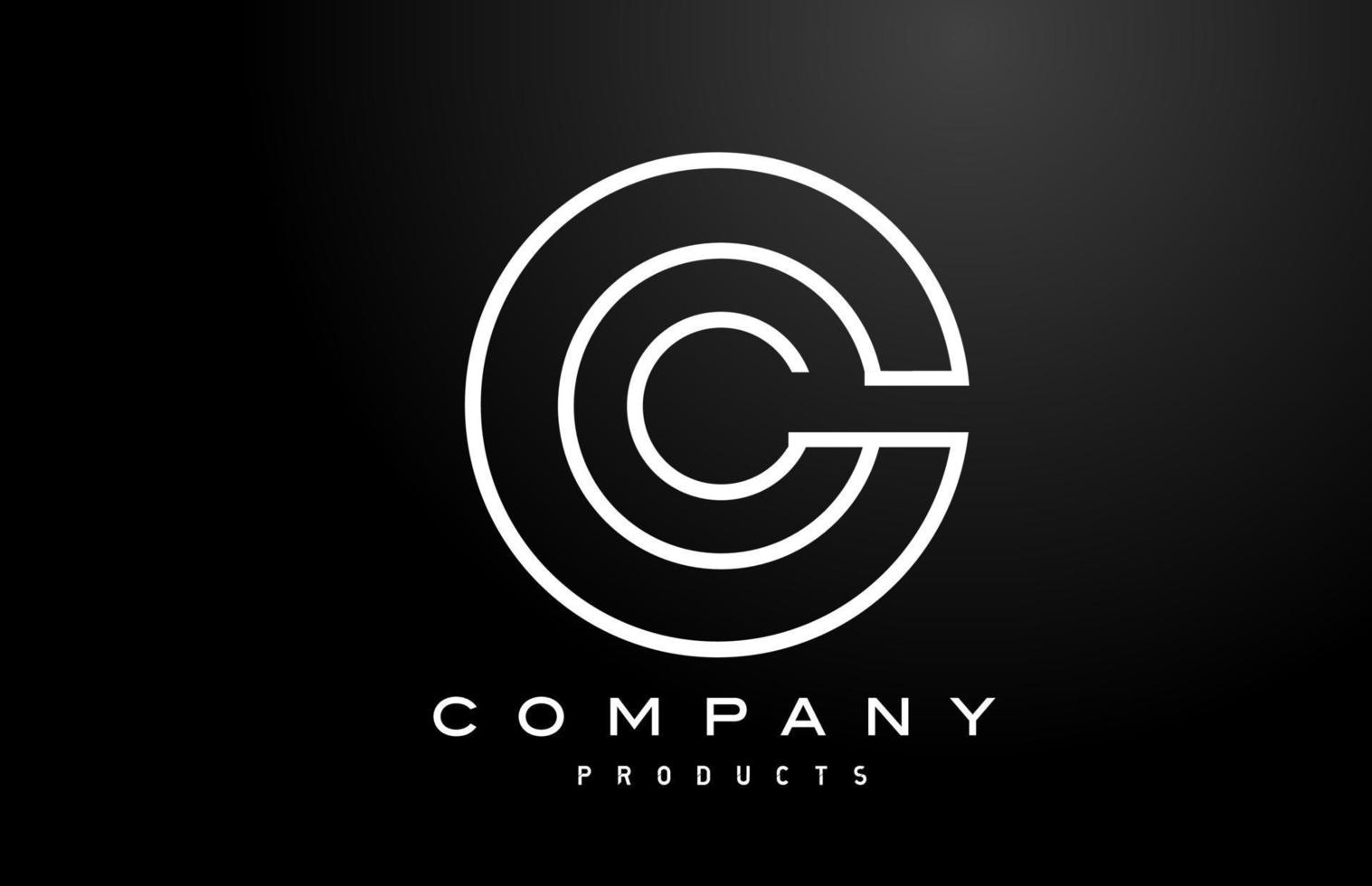 o weißes Alphabet Buchstaben-Logo-Symbol mit schwarzer Farbe. kreatives Design für Unternehmen und Unternehmen vektor