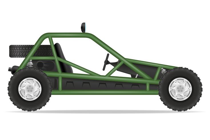 atv bil buggy av vägar vektor illustration