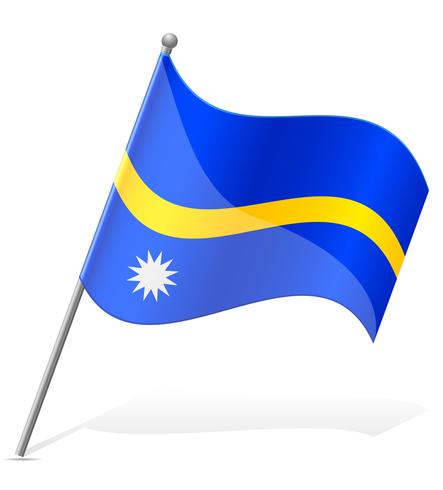 Flagge der Nauru-Vektor-Illustration vektor