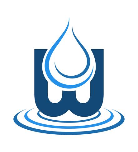 Logo Mineralwasser-Vektor-Illustration vektor