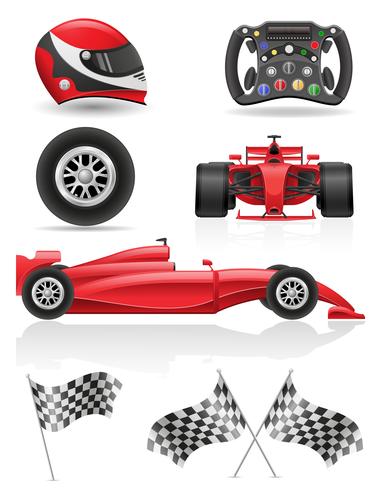 set racing ikoner vektor illustration EPS 10