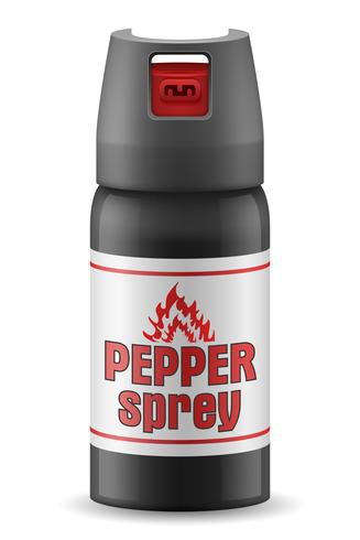 peppar gasspray självförsvar vektor illustration