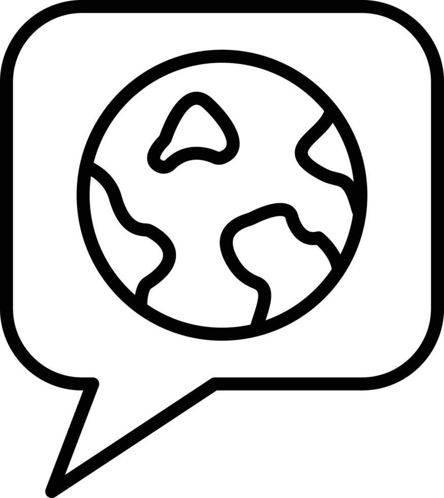 globaler Chat-Symbolstil vektor