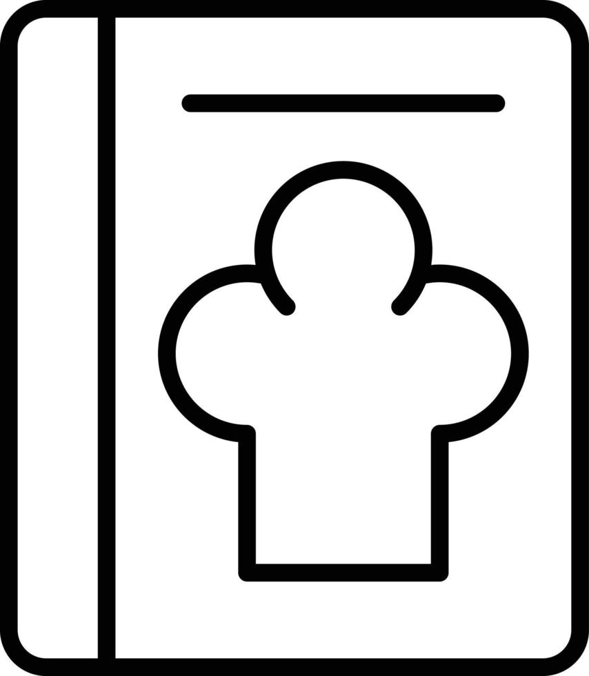 Kochbuch-Icon-Stil vektor