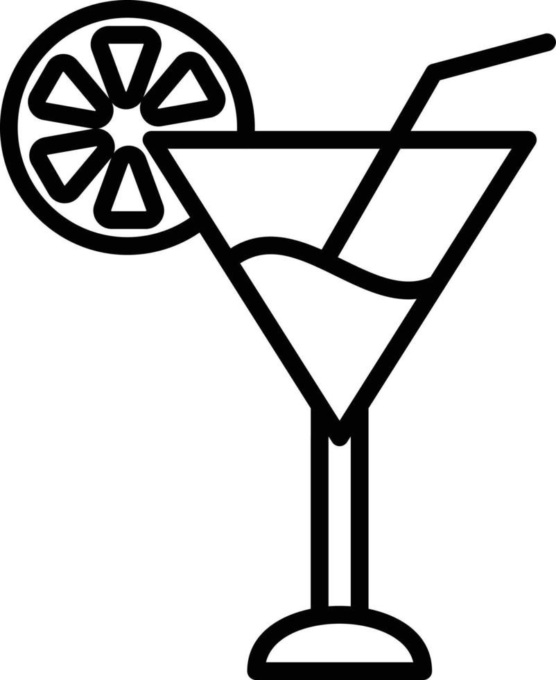 Cocktail-Icon-Stil vektor