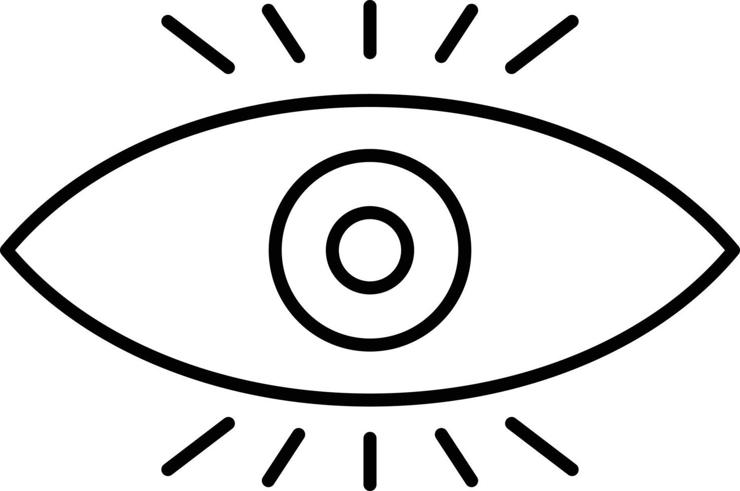 Vision-Icon-Stil vektor